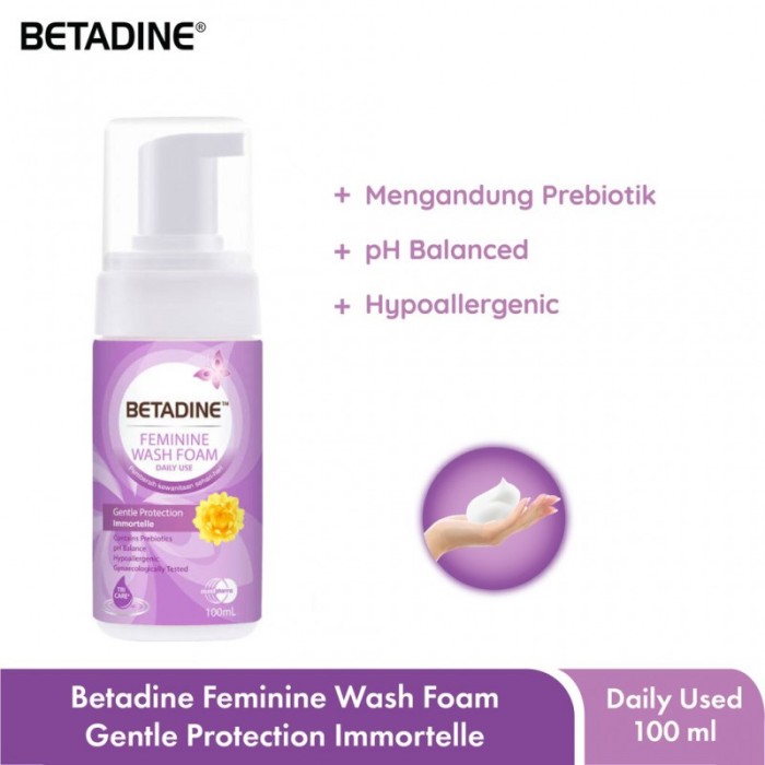 betadine daily feminine wash foam