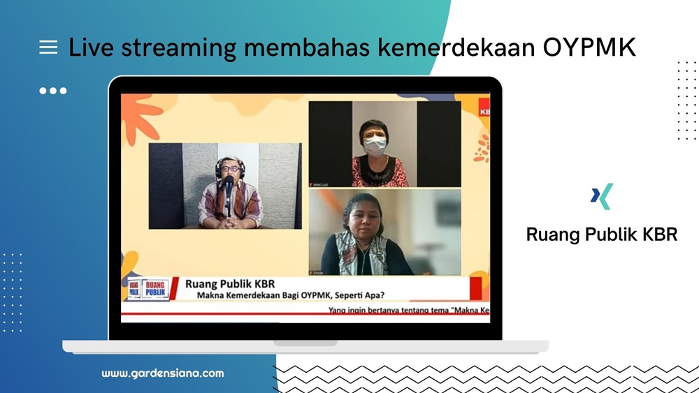 live streaming KBR membahas makna kemerdekaan bagi OYPMK